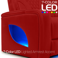 Armada LT HeatZeroᵀᴹ Italian Leather Home Theater Sofa & Loveseat