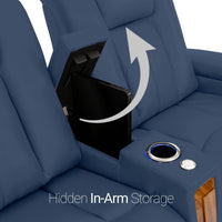 Monaco Italian Leather Home Theater Seating