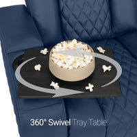 Seatcraft Euphoria Heat & Massage Loveseat, Italian Leather, Powered Headrest, Powered Lumbar, Power Recline