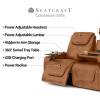 Seatcraft Colosseum Big & Tall Home Theater Sofa & Loveseat