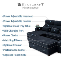 Haven Lounge Home Theater Seat Chaise Sectional