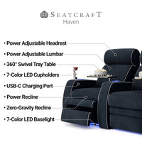 Cavallo Haven CoolZeroᵀᴹ (By Seatcraft), Fabric, Powered Headrest & Lumbar, Power Recline