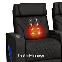 Luminis Zero Gravity Home Theater Seating with Heat & Massage