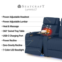 Luminis Zero Gravity Home Theater Seating with Heat & Massage