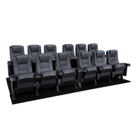 Seatcraft Montago 2 Row Riser Package, Vinyl, Black