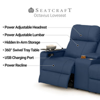 Seatcraft Octavius Big & Tall Home Theater Sofa & Loveseat