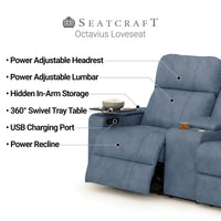 Seatcraft Octavius Big & Tall Home Theater Sofa & Loveseat