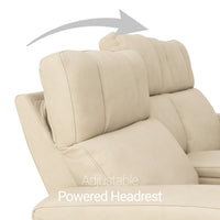 Seatcraft Vibrato SoundShaker Immersive Audio w/ Bluetooth Sync, Top Grain Leather Home Theater Loveseat
