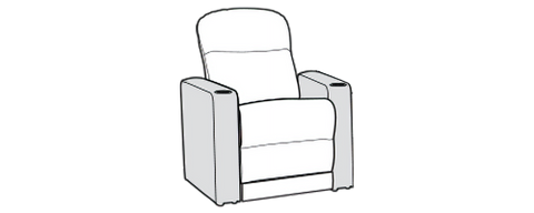 Single Recliner Standard 38.0"
