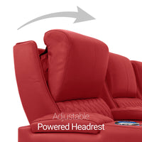 Seatcraft Your Choice Solarium Media Lounge Sofa Italian Leather, 13+ Colors, Power Chaiseloungers