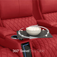 Seatcraft Your Choice Solarium Media Lounge Sofa Italian Leather, 13+ Colors, Power Chaiseloungers