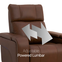 Seatcraft Vibrato SoundShaker Immersive Audio w/ Bluetooth Sync, Top Grain Leather Home Theater Recliner