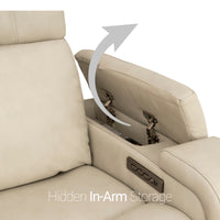 Seatcraft Vibrato SoundShaker Immersive Audio w/ Bluetooth Sync, Top Grain Leather Home Theater Recliner